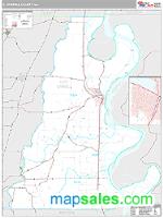 E. Carroll County, LA Wall Map Zip Code