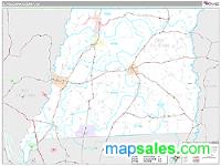 E. Feliciana County, LA Wall Map Zip Code