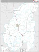 Franklin County, LA Wall Map Zip Code