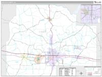 Lincoln County, LA Wall Map