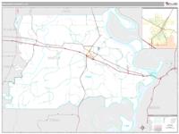 Madison County, LA Wall Map Zip Code