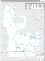 Pointe Coupee County, LA Wall Map Zip Code