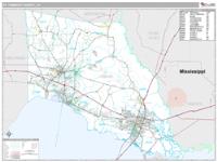 St. Tammany County, LA Wall Map Zip Code