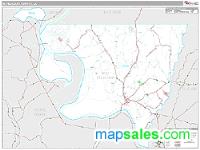 W. Feliciana County, LA Wall Map Zip Code