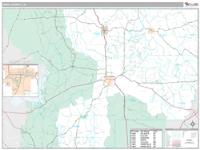 Winn County, LA Wall Map Zip Code