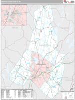 Androscoggin County, ME Wall Map Zip Code