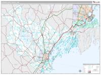 Cumberland County, ME Wall Map Zip Code