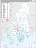 Hancock County, ME Wall Map Zip Code