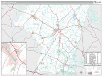 Carroll County, MD Wall Map Zip Code