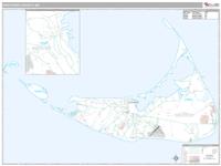 Nantucket County, MA Wall Map Zip Code