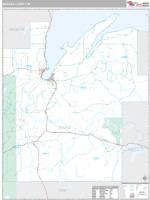 Baraga County, MI Wall Map Zip Code