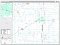 Branch County, MI Wall Map Zip Code