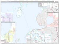 Charlevoix County, MI Wall Map Zip Code