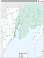 Delta County, MI Wall Map Zip Code