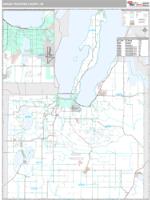 Grand Traverse County, MI Wall Map Zip Code