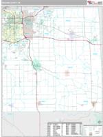 Ingham County, MI Wall Map Zip Code