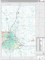 Kent County, MI Wall Map Zip Code