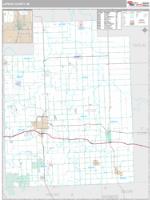 Lapeer County, MI Wall Map Zip Code