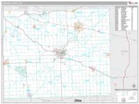 Lenawee County, MI Wall Map Zip Code