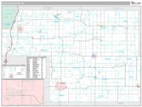 Montcalm County, MI Wall Map Zip Code