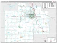 Saginaw County, MI Wall Map Zip Code