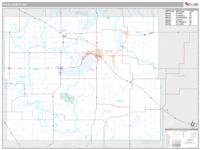 Pope County, MN Wall Map Zip Code