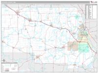 Stearns County, MN Wall Map Zip Code