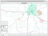Alcorn County, MS Wall Map Zip Code