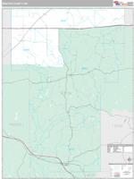 Benton County, MS Wall Map Zip Code