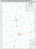 Calhoun County, MS Wall Map Zip Code