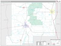 Chickasaw County, MS Wall Map