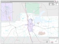 Grenada County, MS Wall Map Zip Code