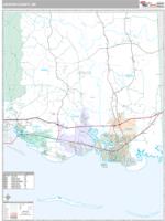 Jackson County, MS Wall Map Zip Code