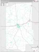 Lawrence County, MS Wall Map Zip Code