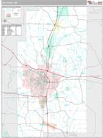 Lee County, MS Wall Map Zip Code
