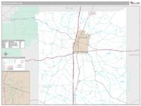 Lincoln County, MS Wall Map Zip Code