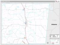 Noxubee County, MS Wall Map