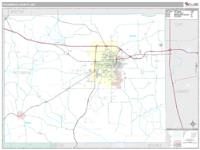 Oktibbeha County, MS Wall Map Zip Code
