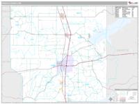 Panola County, MS Wall Map Zip Code