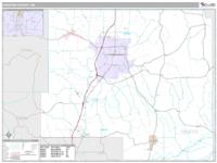Prentiss County, MS Wall Map Zip Code