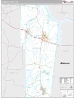Tishomingo County, MS Wall Map Zip Code
