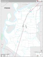 Tunica County, MS Wall Map Zip Code