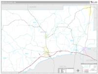 Webster County, MS Wall Map Zip Code
