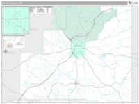 Winston County, MS Wall Map Zip Code