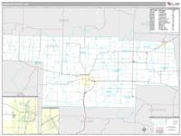 Audrain County, MO Wall Map Zip Code