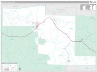 Carter County, MO Wall Map Zip Code
