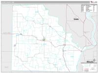 Clark County, MO Wall Map Zip Code