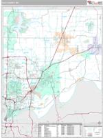 Clay County, MO Wall Map Zip Code