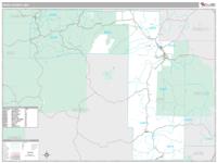 Iron County, MO Wall Map Zip Code