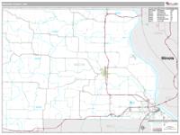 Marion County, MO Wall Map Zip Code